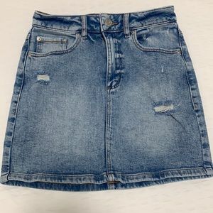 Garage denim mini skirt